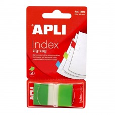 Index Apli Pop-Up verde 25x45mm 50 file