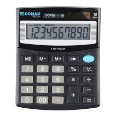 Calculator DONAU TECH 10 digits display dim 122x100x32 mm Ne
