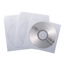 Plic cu fereastra pentru CD offset alb gumat 25buc/set