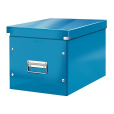 Cutie depozitare Leitz WOW Click & Store32x31x36 cm albastru